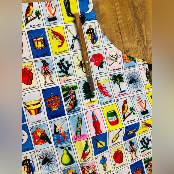 Mexican Loteria Apron Unisex One Size Great gift! - Picture 2 of 5